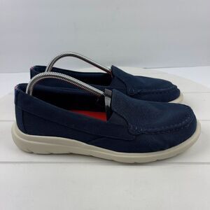 Sperry Recycled Shoes Women's 10M Blue Captain's Moc Slip Ons Sneakers